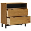 vidaXL Drawer Cabinet FLAM 31.5 in.x15.7 in.x31.5 in. Solid Wood Pine - 4 of 4
