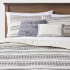 5pc Woven Diamond Stripe Comforter Set Cream/Black - Threshold™ - 2 of 4