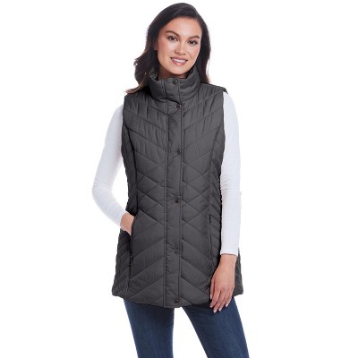 Weatherproof Women's Mixed Quilted Longline Vest