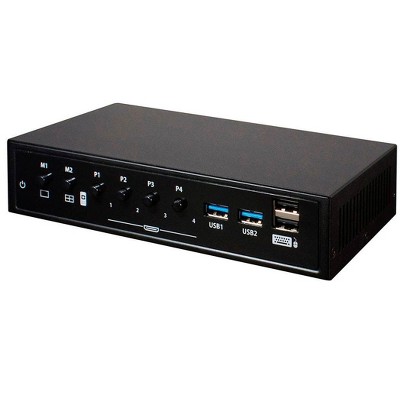 Monoprice Blackbird Quad Multiview HDMI Seamless KVM Switch With USB 3.0, 1080p/60fps, Plug And Play