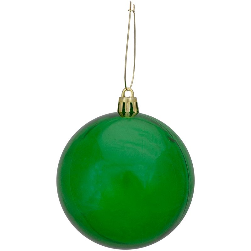 Northlight 32ct Transparent Green Shatterproof Christmas Ball Ornaments 3.25"(80mm), 2 of 4