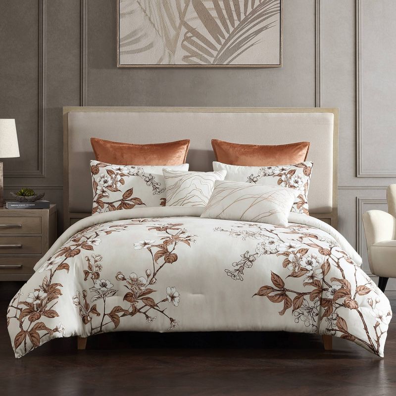 Riverbrook Home 5pc King Oaklyn Comforter Bedding Set Brown, 1 of 8