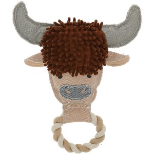 Pavilion Gift Company - Herd - 11" Canvas Dog Toy on Rope - Pet Toy - 1 of 4