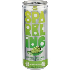 Alo Sparkling White Grape Aloe Vera Juice - 11.2 fl oz (Case of 12) - 1 of 1