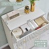 SinCiDo 5 Drawer Fluted Dresser, Wood Tall Chest of Drawers with Deep Storage, Modern Storage Organizer for Bedroom, Living Room - 2 of 4