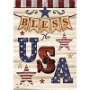 Briarwood Lane Bless The USA Patriotic House Flag Primitive Stars Stripes Double-Sided 28"x40" - 3 of 4