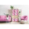 INFURNIC Utility Storage Shelves Set of 6 Foldable Collapsible Storage Box with Handles, Colorful Cube Storage Bins, Dark Pink, 10.5"*10.5"*11" - 2 of 4