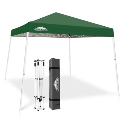 EAGLE PEAK Slant Leg Pop-up Canopy Tent Easy One Person Setup Instant Outdoor Beach Canopy Folding Portable Sports Shelter