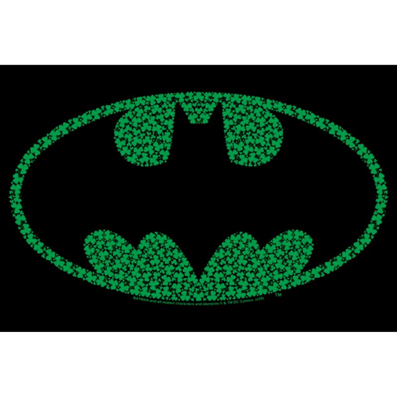 Men's Batman St. Patrick's Day Cloverfield Bat Logo T-Shirt, 2 of 6