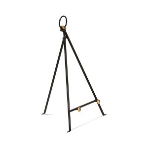 Cheung's Axia Triangular Mini Table Easel Gold Accents Black - 1 of 4