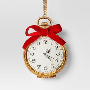 Christmas Glass Pocket Watch Ornament - Wondershop™ - 1 of 3