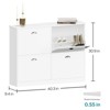 RISOKEYS Shoe Cabinet with 4 Flip Drawers – Adjustable Shelves for Hallway & Living Room, Freestanding Shoe Rack for Families & Small Spaces - 3 of 4
