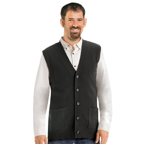 Collections Etc Mens Button Frontsweater Vest Target