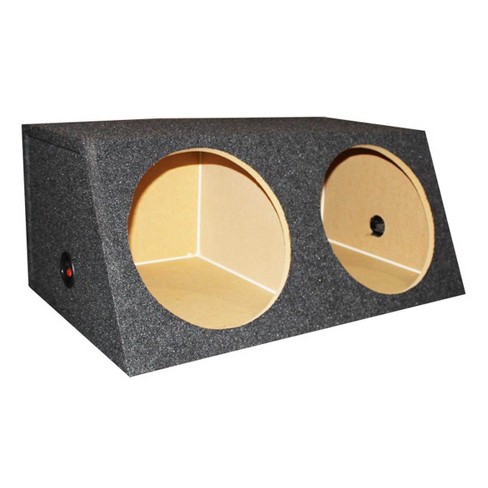 2 15'' Double Ported Subwoofer Box Carpeted Sub box