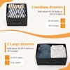 NicBex 2-Drawer Dresser with Fabric Drawers Modern Industrial Closet Storage with Metal Handles and Wooden Top for Bedroom, Living Room, Office - 4 of 4