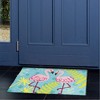 Jellybean Flamingo Friends Coastal Indoor/Outdoor Machine Washable 20" X 30" Doormats - 2 of 3