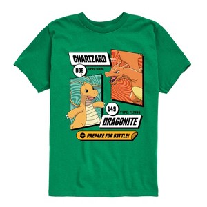 Boys' - Pokémon - Dragonite and Charizard Dragon Battle Short Sleeve Graphic T-Shirt - 1 of 4