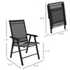 NicBex Set of 2 Outdoor Dining Chair,Modern Rattan Patio Dining Chairs with Cushion and Backrest,22.8/25.3/25.2 inch Chairs Suitable for Patio,Garden - 3 of 4