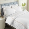 Cotton Three-Line Embroidered 3 Piece Duvet Cover Set by Blue Nile Mills - 2 of 4
