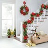 BrylaneHome Pre-Lit Poinsettia Christmas Collection - 3 of 4