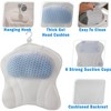 5 Star Super Deals Ergonomic Bathtub Gel Pillow Headrest w/ Quick-Dry 4D Mesh Cushion, Anti-Slip Suction Cups for Neck and Shoulder - 2 of 4