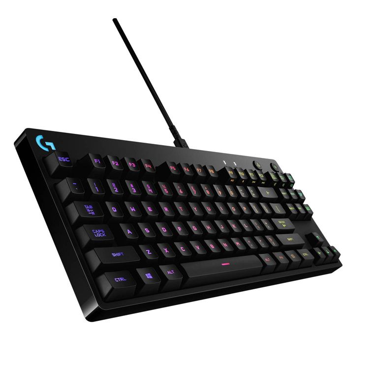 Logitech Pro Mechanical Gaming Keyboard for PC: TKL, RGB Lighting, Micro USB Connection, 3 of 11