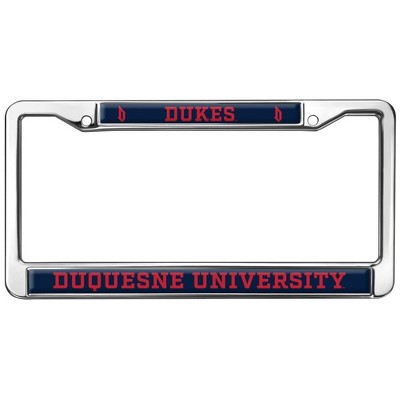 Duquesne University Dukes Full Size Standard License Plate Metal Frame