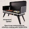 Hike Crew Gas Camping Grill & Griddle - 13,000 BTU Portable Propane Grill with Integrated Igniter & More! - 2 of 4