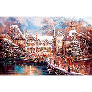 Sunsout Christmas Cove 1000 pc  Christmas Jigsaw Puzzle 17735 - 1 of 4