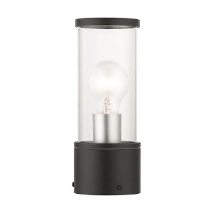 Livex Lighting Atlantic 1 - Light Post Light in  Textured Black/Antique Silver - 1 of 4
