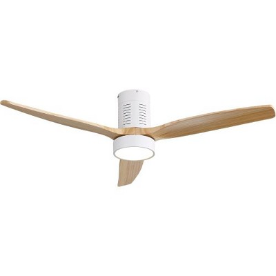 BestParts 52" Flush Mount Ceiling Fan - 3-Color LED, Reversible, Quiet Operation