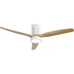 BestParts 52" Flush Mount Ceiling Fan - 3-Color LED, Reversible, Quiet Operation - 1 of 4