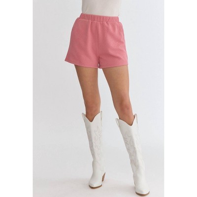 Women's Textured Shorts - entro