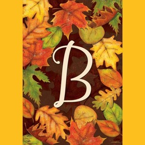 Briarwood Lane Fall Garden Flag 12x18 For Outdoor Fall Leaves Monogram Letter B For Fall Garden Flag Flags For Outside - 1 of 4