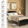 ALEXOUN Twin Size Bed Frame, Wood Platform Bed with Headboard and Footboard & Wood Slat Support,for Apartments Small Spaces - 2 of 4
