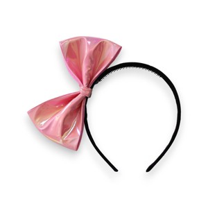 Summer Crystal - Vegan Leather Bow Headband - 1 Pack - 1 of 4