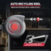 Mojgar Retractable Air Hose Reel, 3/8 In 50ft  Auto Rewind Air Hose Reel - 2 of 4