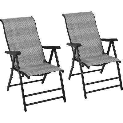 Folding Rattan Chair, Outdoor Lounge Chair with Adjustable Backrest & Widened Armrest, Comfortable Patio Seating, for Garden Balcony Poolside