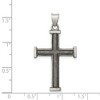 Black Bow Jewelry Men's Sterling Silver Solid Latin Cross Pendant, 21 x 39mm - 4 of 4