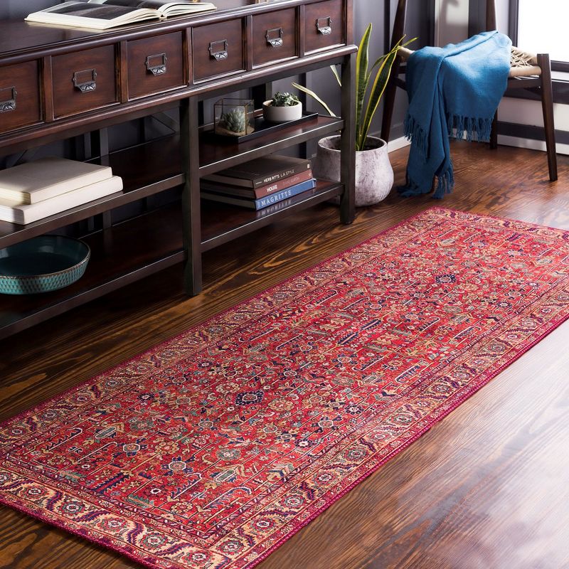 Mark & Day Loveren Woven Indoor Area Rugs Bright Red, 3 of 11