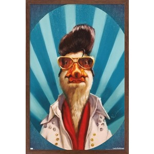 Trends International Lucia Heffernan Art - Duck The King Framed Wall Poster Prints - 1 of 4