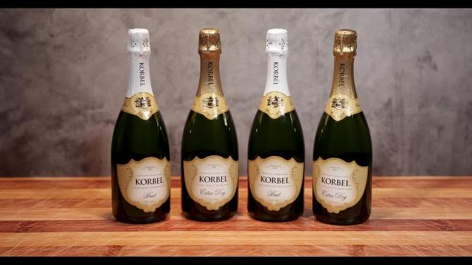 Korbel Extra Dry Sparkling Wine - 750ml Bottle, 5 of 6, play video
