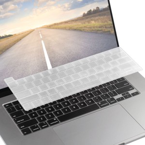 Insten Keyboard Cover Protector - Ultra Thin Silicone Skin, Tactile Feeling, Anti-Dust, Clear -2020 Macbook Pro 13" - 1 of 4