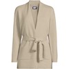 Lands' End Women's Fine Gauge Milano Belted Long Line Cardigan Sweater - 3 of 3