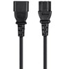 Monoprice 3-Prong Extension Cord - 6 Feet - Black | IEC 60320 C14 to IEC 60320 C13, 18AWG, 13A, 125V - 2 of 4