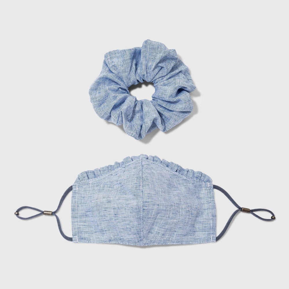 Women's Ruffle Trim Face Mask