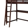 NicBex Twin Size Bunk Bed with Desk Loft Bed Pine Bed Frame with 3 Drawers, Shelves, Inclined Ladder and Guardrail, No Box Spring Required - 4 of 4