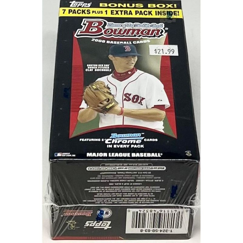 2008 Topps Bowman Baseball 8-Pack Blaster Box, 1 of 3