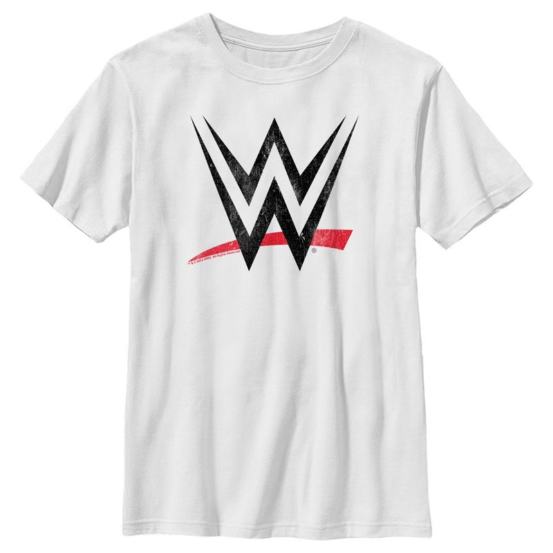 Boy's WWE Classic Black Logo T-Shirt, 1 of 5