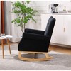 RUVALINO Baby Bouncers and Rockers, Leisure Sofa Chair, Baby Rocker Chair, Kids Arm Chair for Nursery or Playroom, Black,33.3”*30.3”*34.7" - 3 of 4